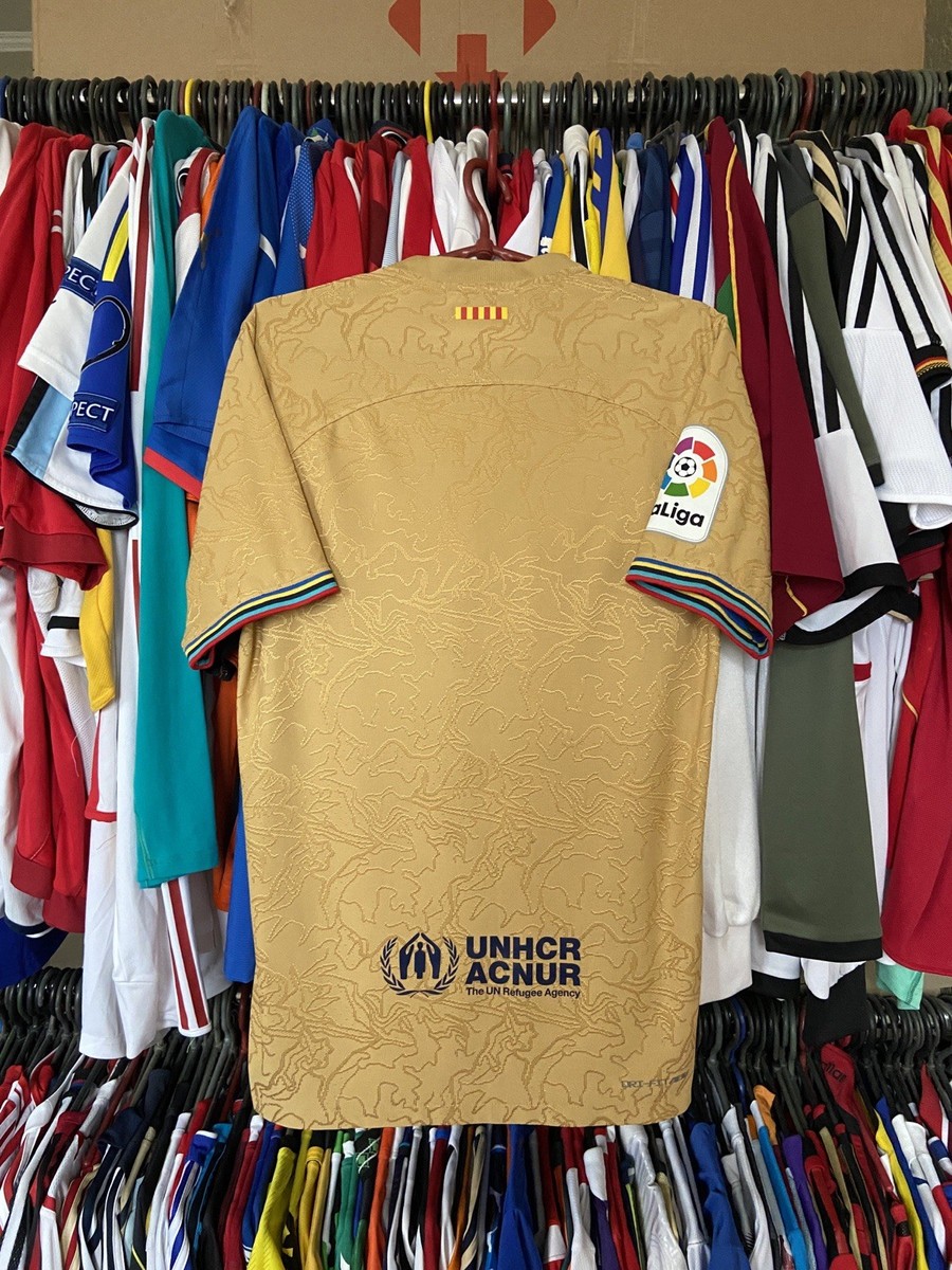 BARCELONA 2022 2023 AWAY SHIRT PLAYER ISSUE NIKE DJ7642-715 sz S