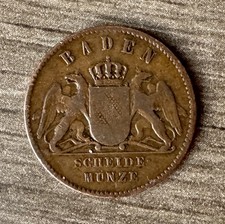 Grand Duchy of Baden - 1 Kreuzer 1862 - Frederick I