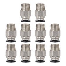 Straight Pneumatic Ptfe Tube Coupler Male Connector for 3D Printer