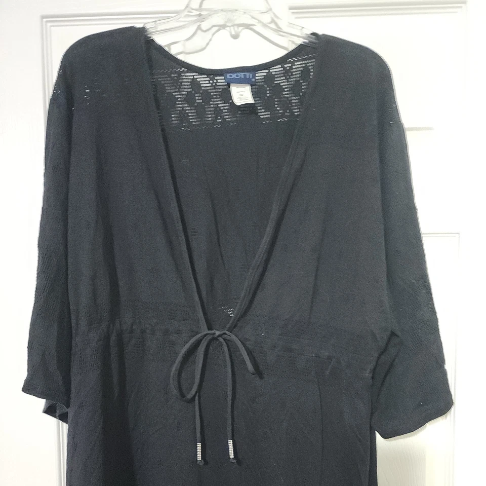 Traje de baño cómodo negro para mujer Dotti con cordón talla grande 2XL Foto 2 de 4