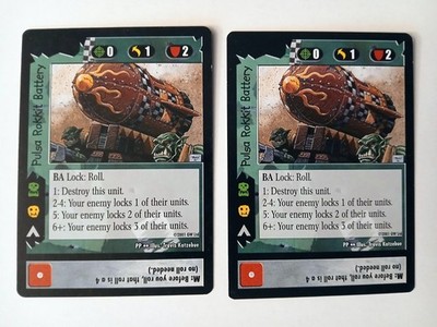 Pulsa Rokkit Battery (2) Warhammer 40K CCG Battle for Pandora Prime PP