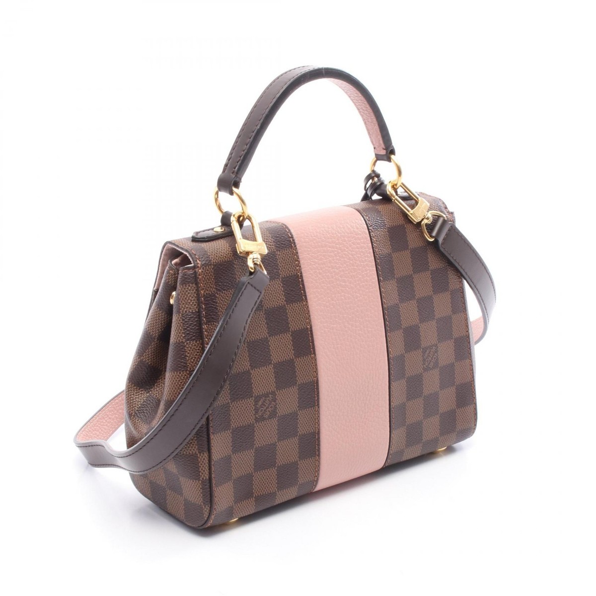 Louis Vuitton Bond Street Shoulder Bag BB Brown/Pink Canvas
