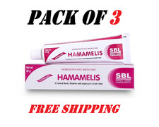 3X SBL HAMAMELIS Ointment 25g Each Homeopathic Piles Wellness Free Shipping 