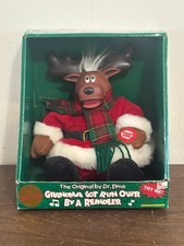 NIB Vtg Dandee Kmart Dr. Elmo "Grandma Got Run Over By a Reindeer" Singing Plush