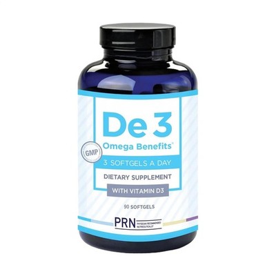 PRN De3 Dry Eye Omega Benefits Nahrungsergänzungsmittel mit Vitamin D3 90 Kapse