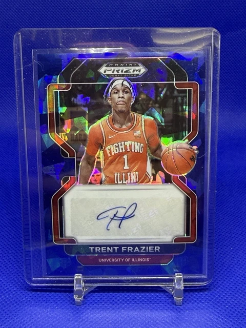 2022-23 Panini Prizm Draft Picks Trent Frazier #DP-TFR Auto - Blue Ice /75