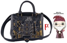 Loungefly Harry Potter Diagon Alley Gringotts Wizarding Bank Bag Funko Albus Pin