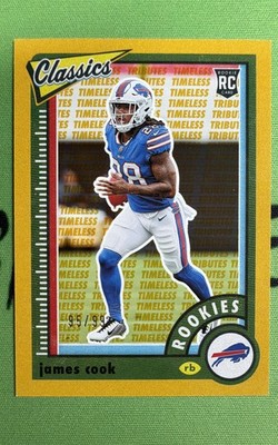 2022 Panini Classics - Rookies James Cook #159 Timeless Tributes Gold /99 (RC)