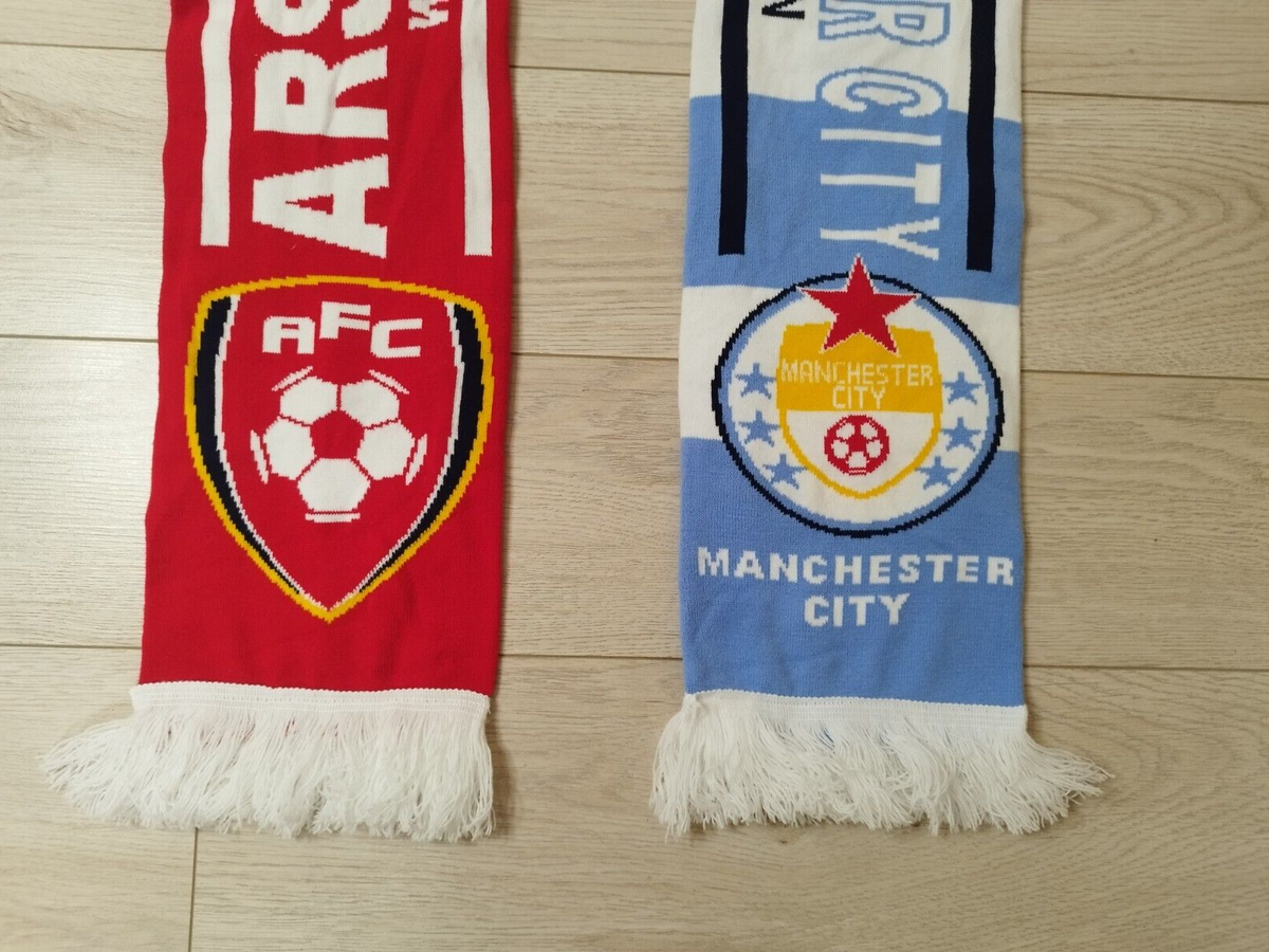 Buy Arsenal London vs Manchester City match FAN football scarf