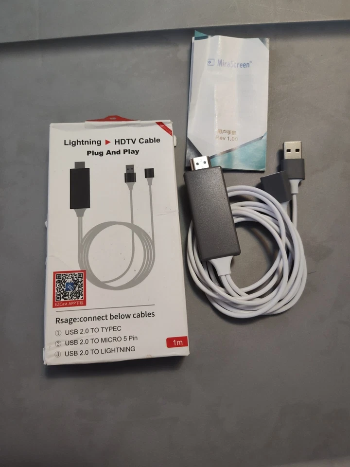 Universal Lightning HDTV Cable Adapter for Video & Charge to Plug & Play  - Image 3 of 3