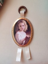 Quadro quadretto ovale vintage LIMOGES con bordo dorato