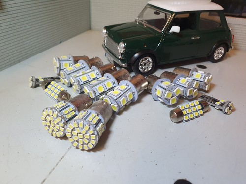 Classic Rover Austin Mini LED External Bulb Set Kit (No Headlights) Bright White - Picture 3 of 4
