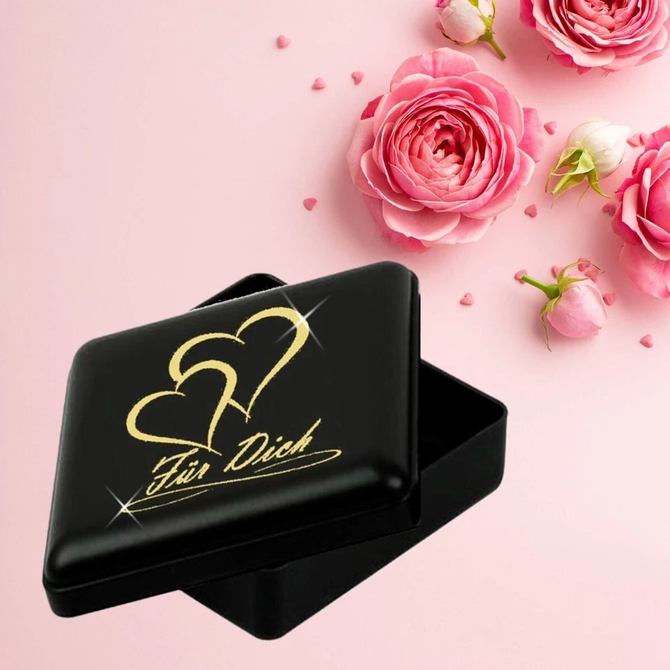 Rosa Herz Unendlichkeit Zirkonia Anhänger Halskette 925 Sterling Silber Kette 50 - Bild 2 von 2