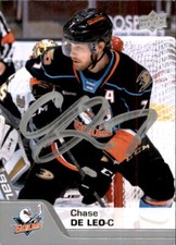 Chase De Leo Signed Auto 2020-21 Upper Deck AHL card San Diego Gulls