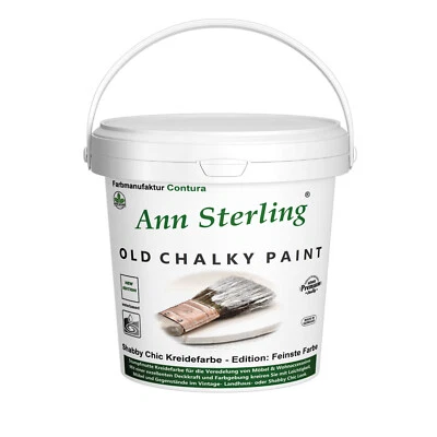 ANN STERLING 1,5 KG Shabby Chic Kreidefarbe Möbelfarbe Antik Vintage Landhausfarbe Holzlack