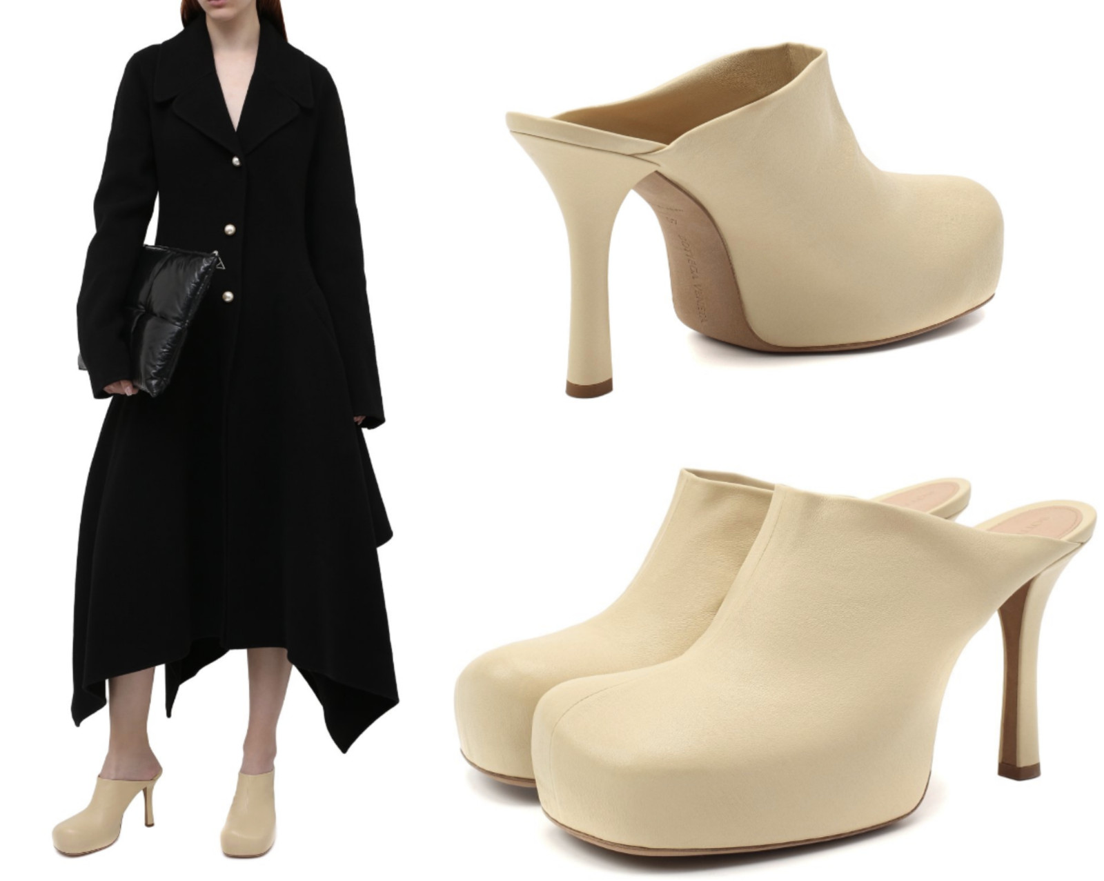 Bottega Veneta BV Bold Mules Dot Heels Pumps Shoes Moccasins Sneakers 39
