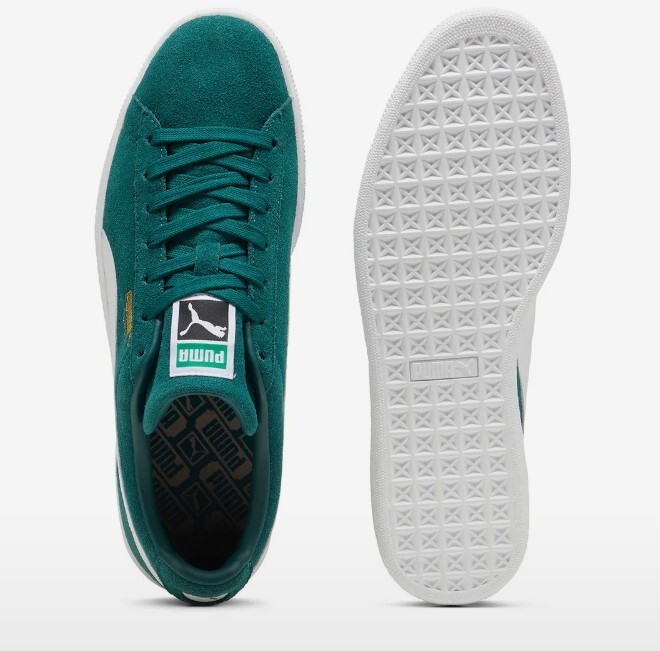 PUMA Suede classic men's shoes 399781-15 green white | eBay