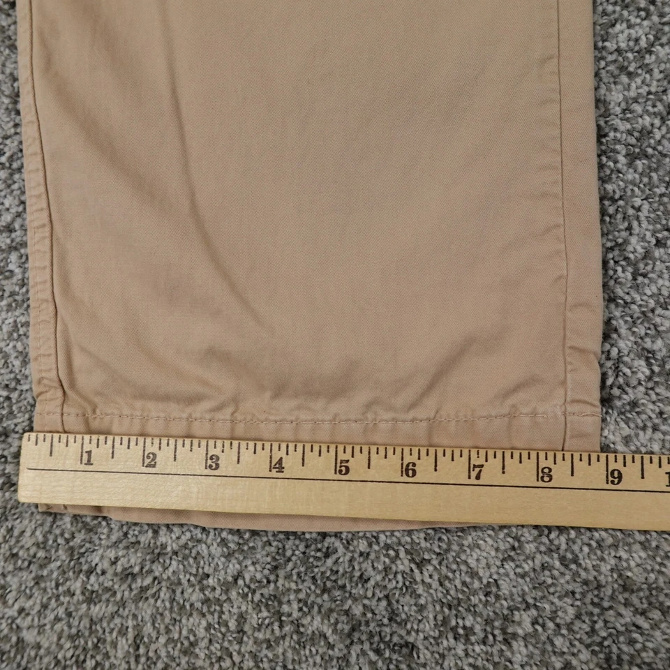 Gap Pants Womens 4 Brown Tan Beige Khaki Chino Trousers Straight Low Rise Office - Image 2 of 4