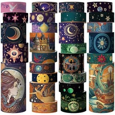 Washi Tape Set 29 Rolls, Magic Themed Decorative Paper Tapes for Journaling, ...