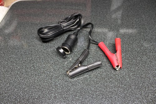 3M Cigarette Accesory Power Cable to 12V Alligator Clamps Battery Connector - Picture 7 of 7