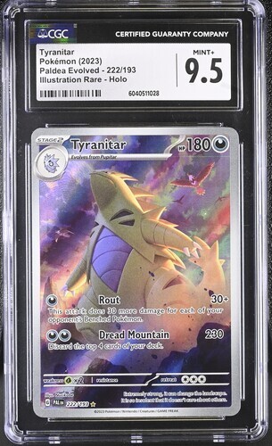 Tyranitar graded CGC 9.5 for sale on eBay