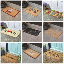 Coir Entrance Door Matt Non Slip Indoor Natural Outdoor Floor Matt Various Style