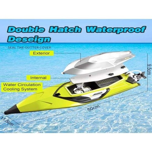 S2 High-Speed RC Boat with LED Lights 30+ mph – 2 Batteries Included 70+ km/h - Picture 5 of 8