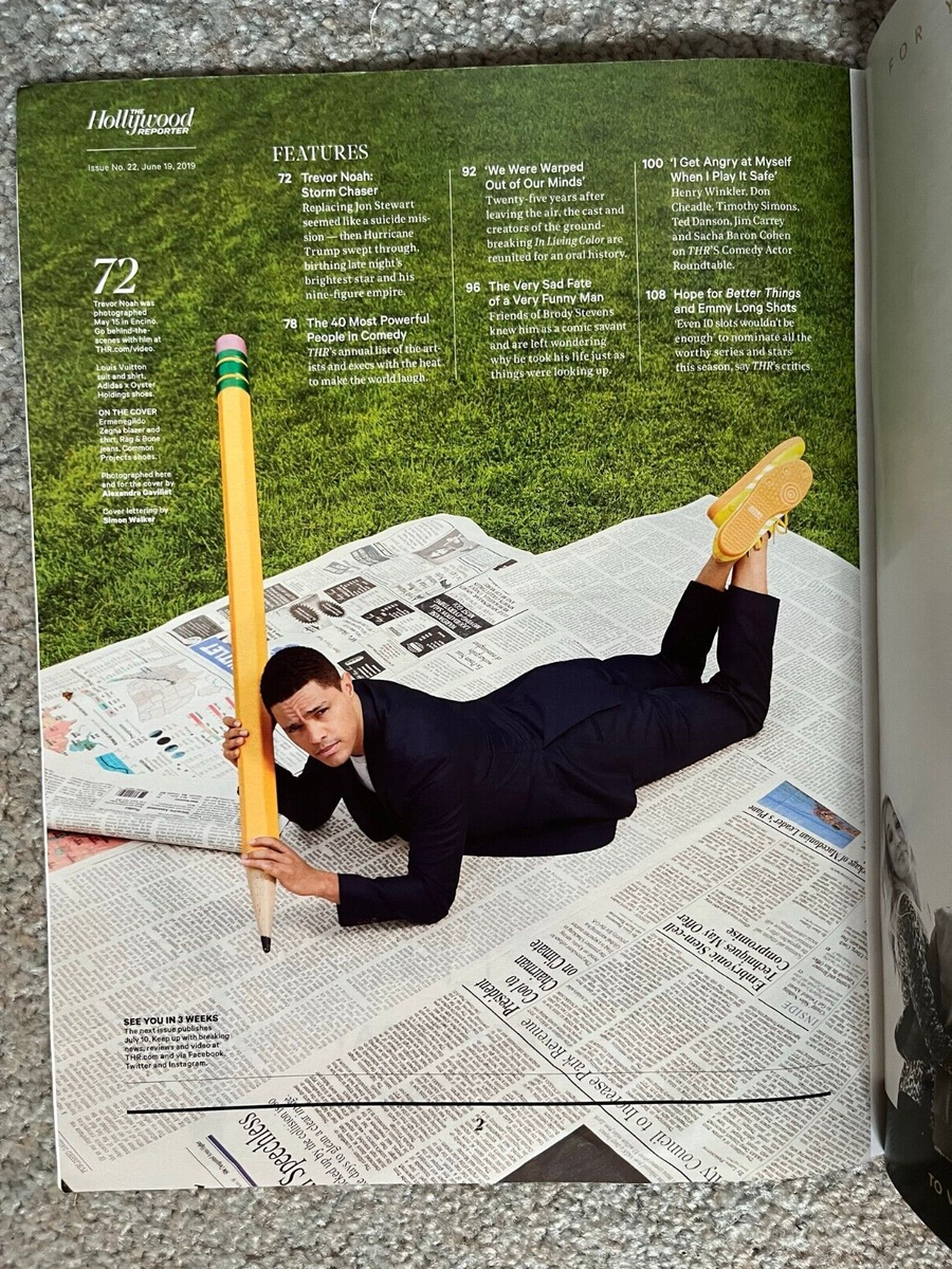 The Hollywood Reporter June 19, 2019 Trevor Noah Sacha Baron Cohen