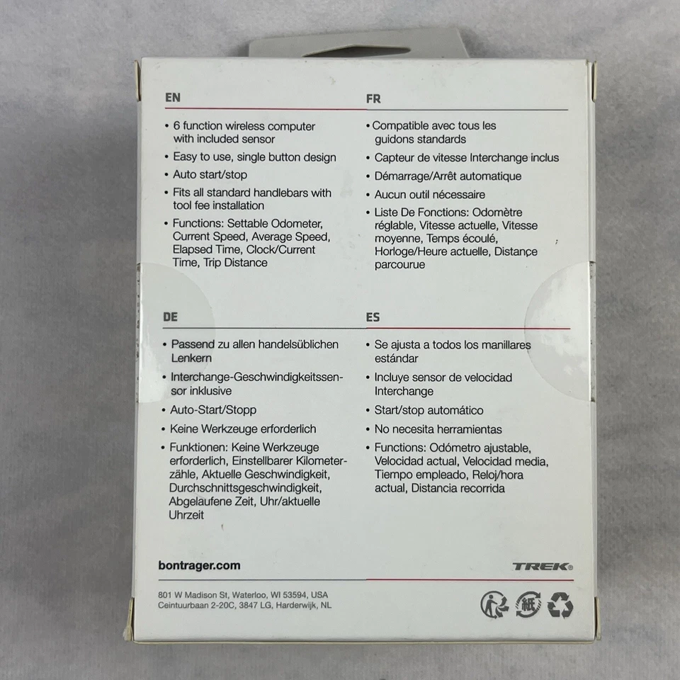 Trek Bontrager Gotime Wireless Bicycle Computer 425309 Brand New - Image 3 of 4