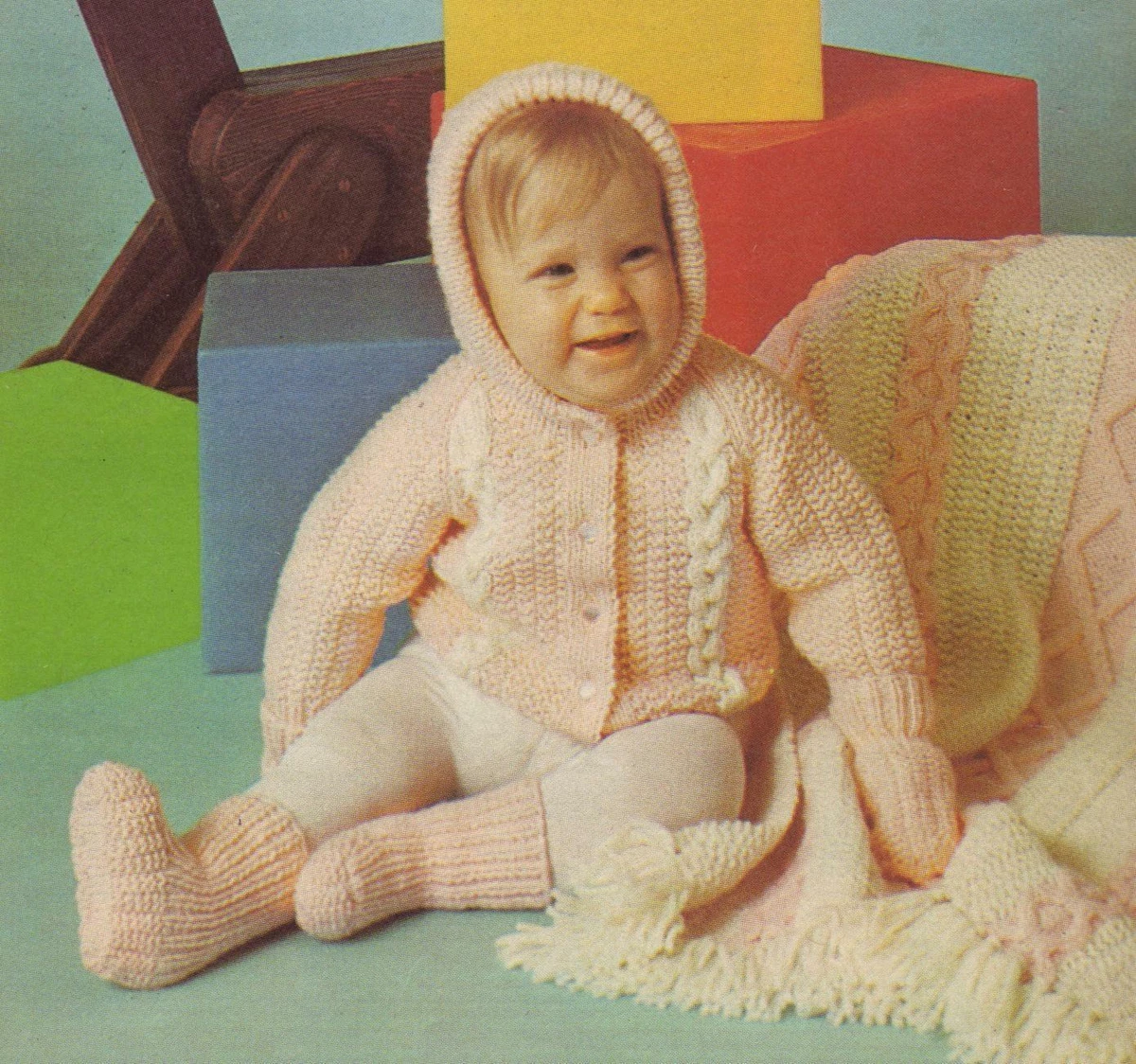 Baby sweater blanket sale