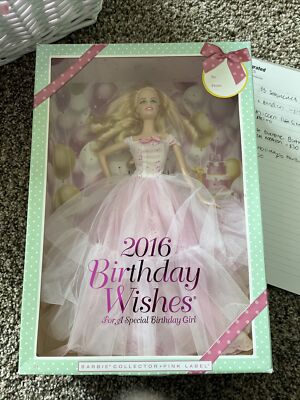 Mattel DGW29 2016 Birthday Wishes Toys Barbie Doll