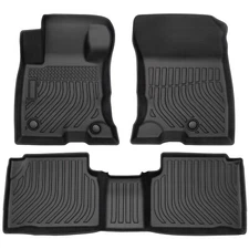 Floor Mats 2 Rows Liner For 2020-2025 Ford Escape Hybrid TPE Rubber All Weather