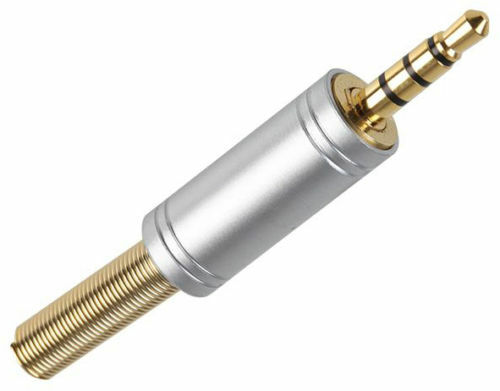 Replacement Audio Video Jack Plug 3.5mm 1/8"" Connector TRRS 4 Pole Solder