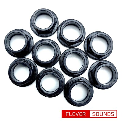 ROLAND Standard Phone Jack Amplifier Plastic Nut 10 Pieces