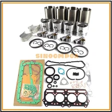 4DQ5 Engine Overhaul Rebuild Gasket Kit 25mm Pin For Mitsubishi Trucks Forklift