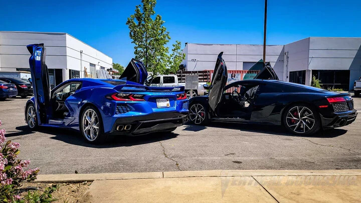 Audi R8 2016-2023 Bolt on Lambo Doors Vertical Doors Inc EASY INSTALL