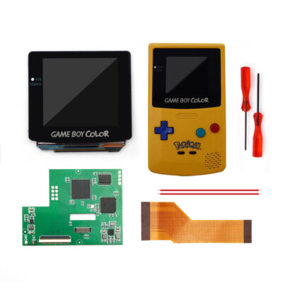 Touch Screen GBC OLED AMOLED RETRO PIXEL Backlight Kit W/Shell For GameBoy Color