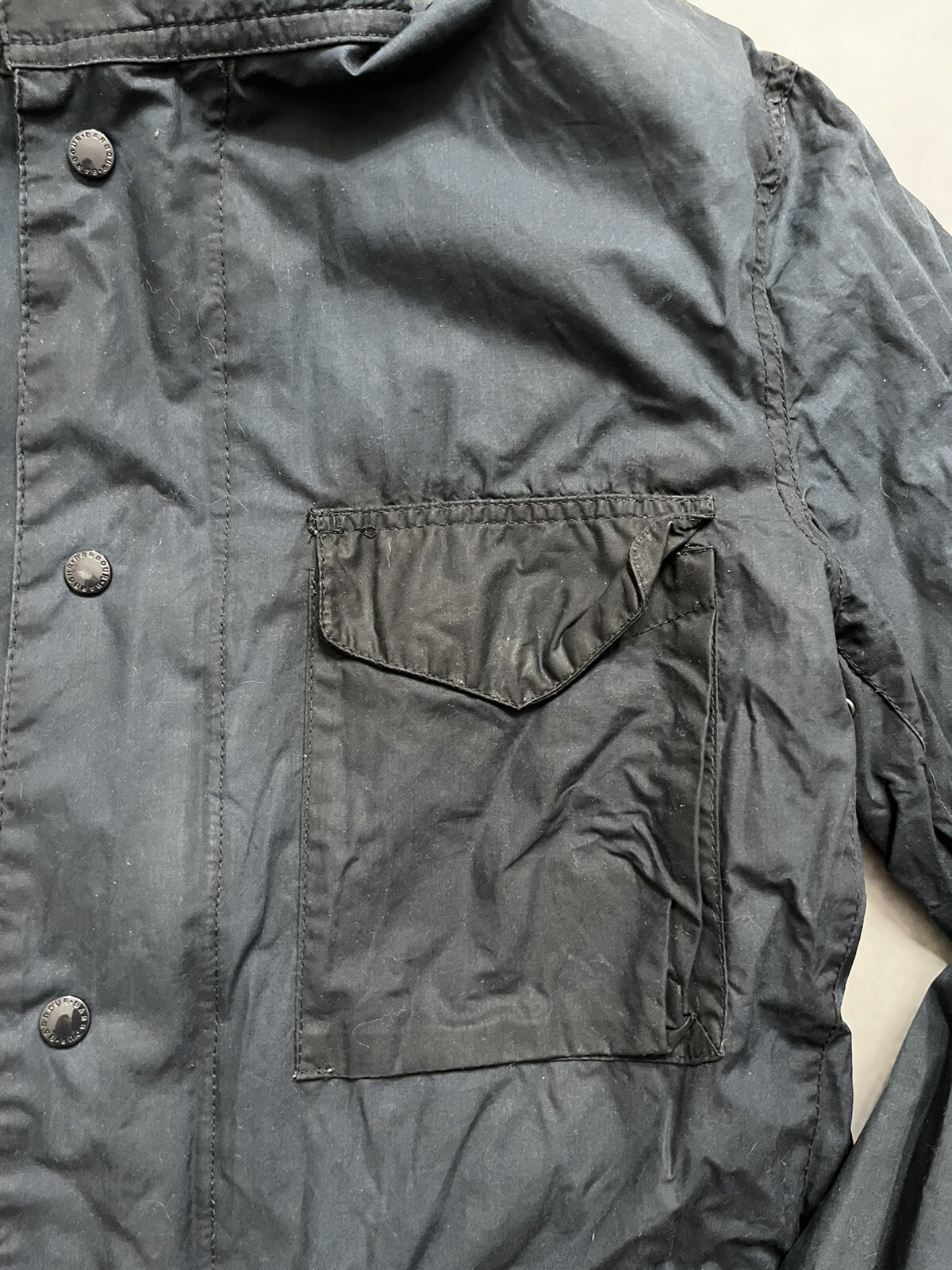 Barbour Tailored Sapper Wax Jacket Mens XXL Navy Blue eBay