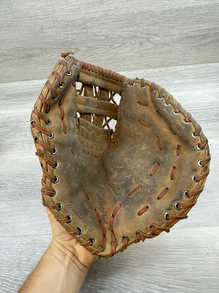Кожаная бейсбольная перчатка MacGregor8888 Big Dipper для взрослых софтбол гибкая подкладка коричневая - Изображение 4 из 4