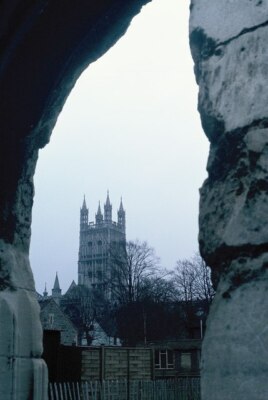 Foto 6x4 Gloucester Cathedral aus St Oswald's Priorat. um 1982