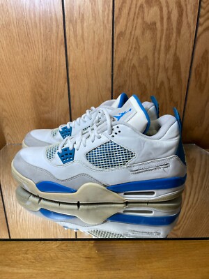 NIKE AIR JORDAN 4 Military Blue 308497-105 2012 Used s 11 | eBay