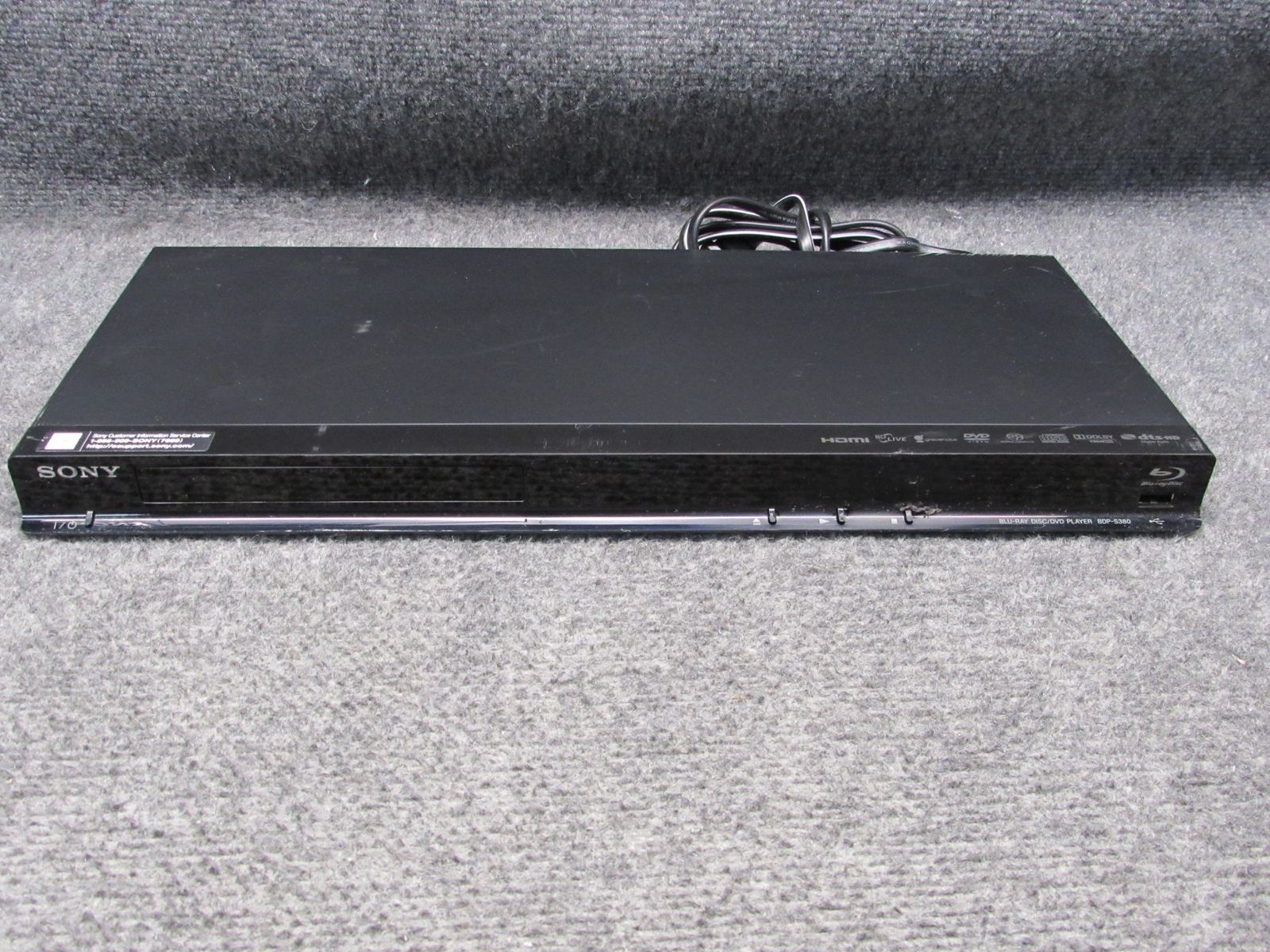 Sony p S380 Black Blu Ray Disc Dvd Player With Network And Usb Tested Ebay