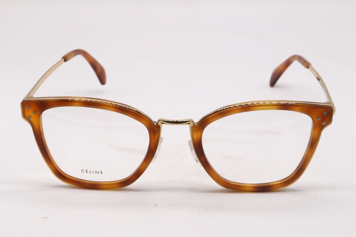 【送料&関税込】Cl50142i Celine Thin 055 Havana Colorata Gla CELINE THIN CL50142I 055 Shiny Havana/Clear Organic