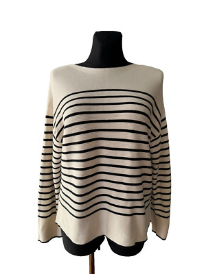 OPAQUE.CLIP Tokyo Damen Pullover Gr. 38 / M Weiss Freizeit