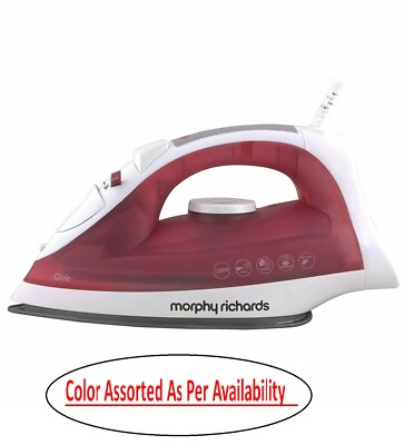 Morphy Richards Glide 1250 W Steam Iron Vertical and Horizontal Coated Soleplate