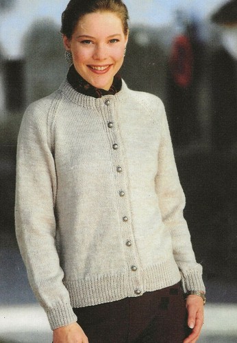 Easy Knit Cardigan Knitting Pattern 