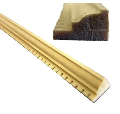 THE COMPONENT CO Puppenhaus Nutfräse Krone Zierleiste 17.3/10.2x1cm Schmal Holz Rand 450 X 10 MM