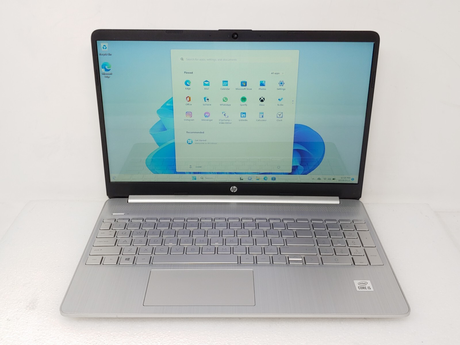 HP Laptop 15dy1043dx i51035G1 1.00GHz 12GB RAM 15.6" 256GB SSD Win11 Adapter eBay