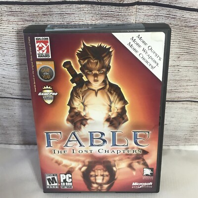 Fable: The Lost Chapters (PC, 2005) PC CD ROM Complete 4 Discs VGUC
