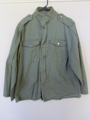 Forever 21 Contemporary Army Green Women's Button Zipper